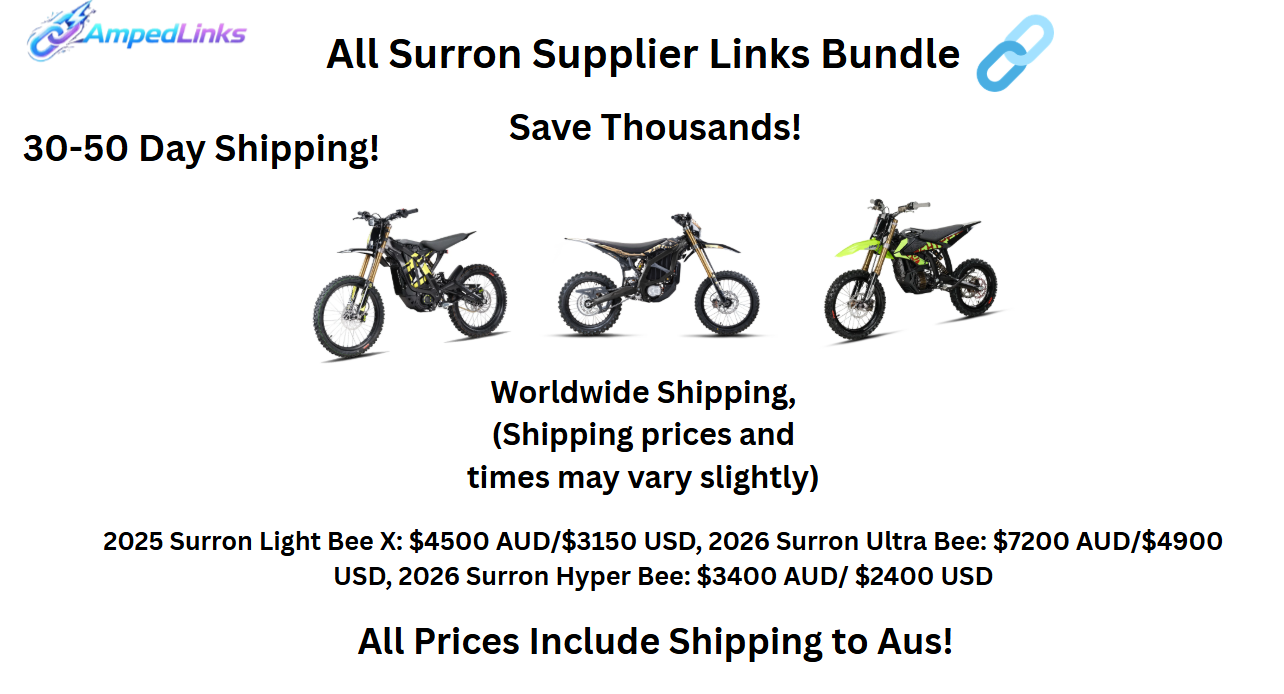 All Surron Supplier Links Bundle