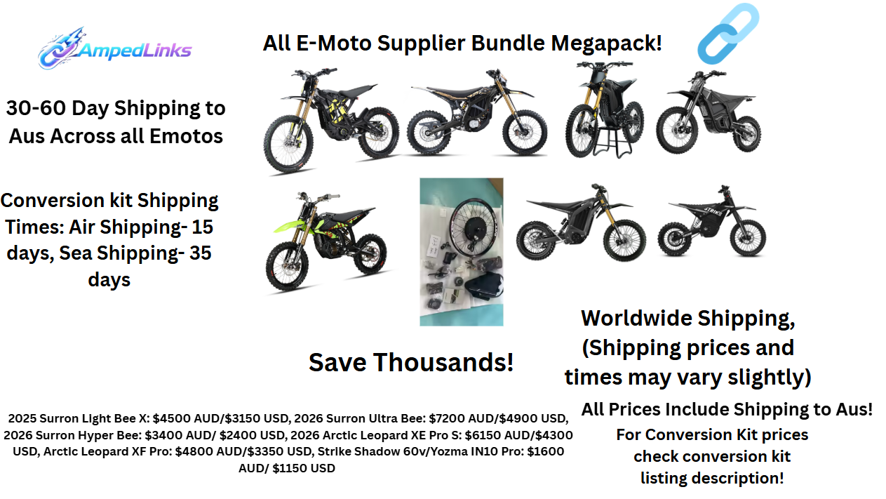 All E-Moto Supplier Link Bundle Megapack!