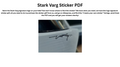 Stark Varg Sticker PDF